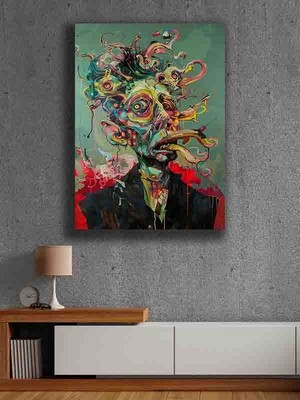 Çerçevesiz Kendinden Yapışkanlı Tablo Görünümlü Duvar Posteri Çerçevesiz Çıtasız