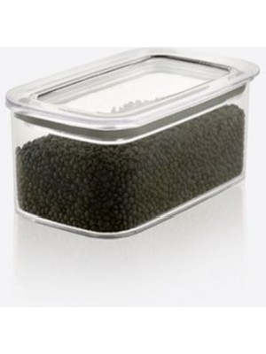 Deyhome 700 ml Düz Desenli Şeffaf Dikdörtgen Food Container Saklama Kabı (5pp Gıda Için En Güvenilir Plastik)