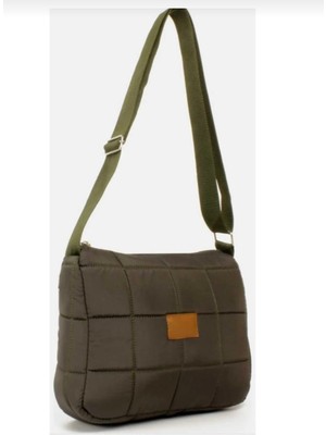 Kadın Yeşil Kapitone El Kol ve Omuz  Çanta