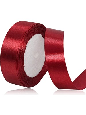 Benim Marifetlerim Bordo Saten Kurdele 6 cm 10 Metre