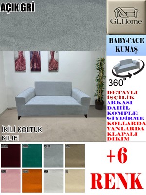 Baby Face Kumaş Çift Kişilik Komple Giydirme 2'li Kanepe, Bohem,porto, Vb Model Koltuk Kılıfı