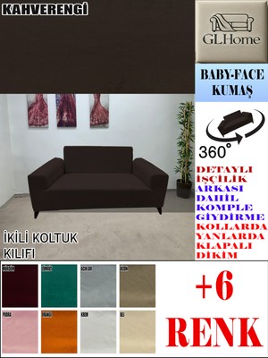 Baby Face Kumaş Çift Kişilik Komple Giydirme 2'li Kanepe, Bohem,porto, Vb Model Koltuk Kılıfı