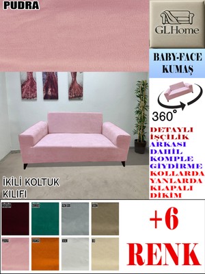 Baby Face Kumaş Çift Kişilik Komple Giydirme 2'li Kanepe, Bohem,porto, Vb Model Koltuk Kılıfı