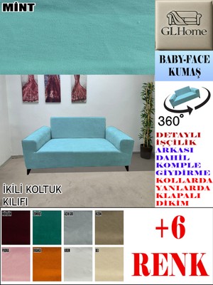 Baby Face Kumaş Çift Kişilik Komple Giydirme 2'li Kanepe, Bohem,porto, Vb Model Koltuk Kılıfı
