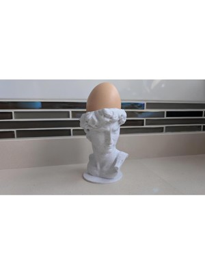 Just3dprintings David Büst Yumurta Tutucu