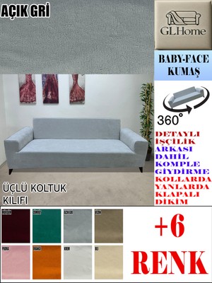 Baby Face Kumaş 3 Lü Komple Giydirme Kanepe & Çekyat, Bohem, Porto, Vb. Model Koltuk Kılıfı