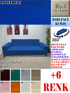 Baby Face Kumaş 3 Lü Komple Giydirme Kanepe & Çekyat, Bohem, Porto, Vb. Model Koltuk Kılıfı