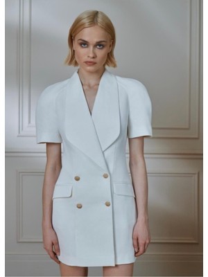 Kısa Kollu Ceket Elbise