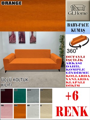 Baby Face Kumaş 3 Lü Komple Giydirme Kanepe & Çekyat, Bohem, Porto, Vb. Model Koltuk Kılıfı