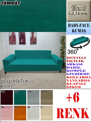 Baby Face Kumaş 3 Lü Komple Giydirme Kanepe & Çekyat, Bohem, Porto, Vb. Model Koltuk Kılıfı
