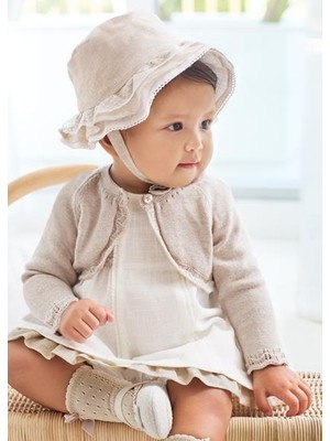Mayoral Kız Bebek Bej Örme Hırka 00318