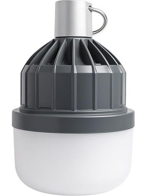 Ledx LN-616 80 Watt Type-C Şarjlı Taşınabilir Asma Kancalı Kamp Çadır Lambası 6500K 1200MAH 3 Modlu Abs Malzeme