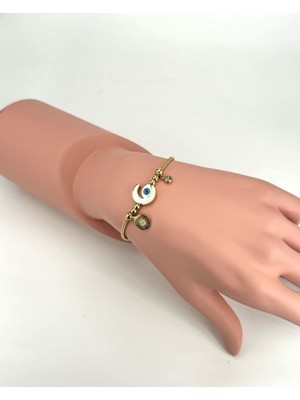 Çelik Pandora Bileklik (Gold) Blk 211109