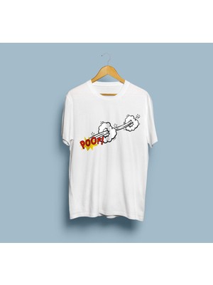 Oversize Poof! Tasarım Unisex T-Shirt