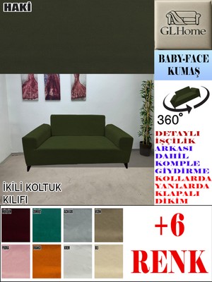 Baby Face Kumaş Çift Kişilik Komple Giydirme 2'li Kanepe, Bohem,porto, Vb Model Koltuk Kılıfı