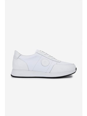 Valmenti Erkek Hakiki Deri Beyaz Sneakers & Spor Ayakkabı 537 3567 Erk Ayk SK24-25 Beyaz