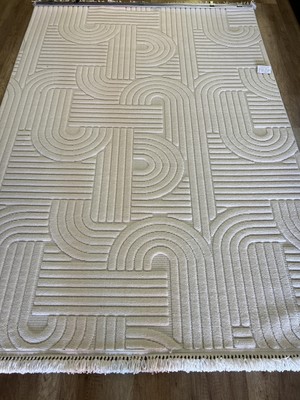 Hoom Rugs Design 1090 Krem Yumuşak Dokulu Iskandinav Halı