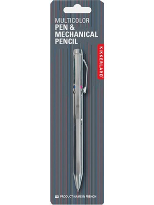 Kikkerland 3in1 Multifonksiyon Kalem Silver