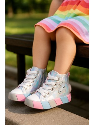 Unicorn Kız Çocuk Sneaker Unicorn Spor Ayakkabı Ortopedik Işıklı Unicorn Kız Çocuk Ayakkabı