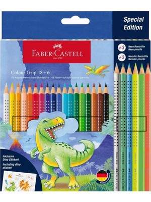 Faber-Castell Dino 18+3 Colour Grip Boya Kalemi 201546