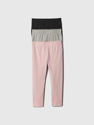 Gap Kız Bebek Çok Renkli Brannan Bear Işlemeli 3'lü Tayt Seti