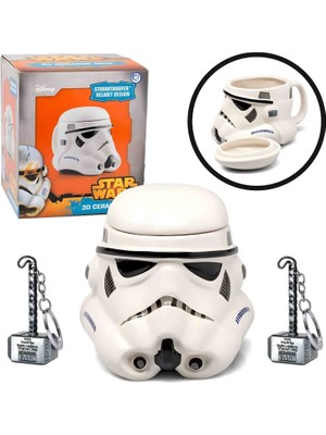 Porselen Star Wars Kupa Bardak Metal Thor Çekiç Anahtarlık Hediyeli Özel Tasarım Yaratıcı Fantastik Hediye Seti
