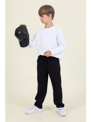 Erkek Çocuk Rahat Kesim Gabardin Pantolon
