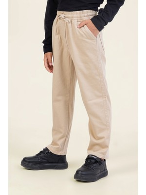 Erkek Çocuk Rahat Kesim Gabardin Pantolon