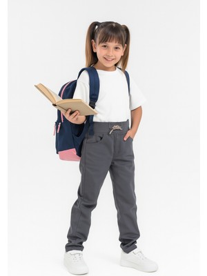 Kız Çocuk Beli Ipli Okul Kaşkorse Pantolon G2025-2