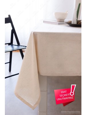 %100 Keten Pamuk Masa Örtüsü, Şık Tasarım