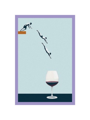 Your Friends in a Glass – Arkadaşa Özel Komik Dekoratif Hediye Not Kartı & Kartpostal | 10x15 cm