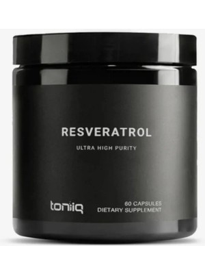Toniiq Ultra High Purity Resveratrol Capsules - 98% Trans-Resveratrol 60 Capsules