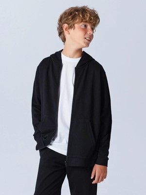 Lcw Kids  Kapüşonlu Erkek Çocuk Fermuarlı Sweatshirt  (W5)