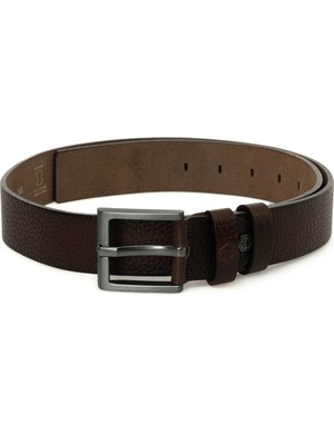 Lumberjack Gm Jota Hakiki Deri 5pr Erkek Kemer Kahverengi