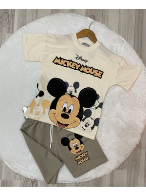 Cg Kids Mickey Mouse Mükemmel Baskı Kaliteli Erkek Çocuk Alt Üst Takım