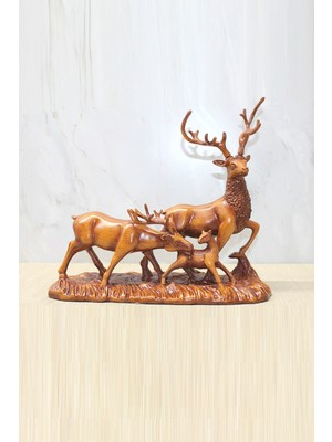 Büro Ev Ofis Hediyesi Için Polyester Stil Geyik Sürüsü Objesi