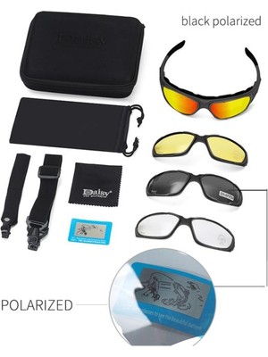 Usa Military Daisy C9 4 Lensli Polarize Taktikal Gözlük