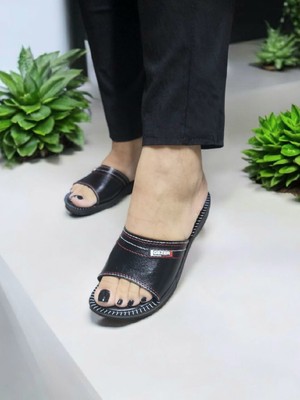 Kadın Anatomik Yumuşak  Iç Taban Ev ve Dışarı Terliği