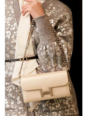 Levidor Lêvi D'or Lêvi D'or 930235 Çift Askılı Kadın Omuz Çantası Krem
