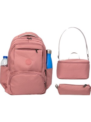 Ilkokul Çantası 3’lü Set -Sırt Çantası Beslenme Kalemlik 8581