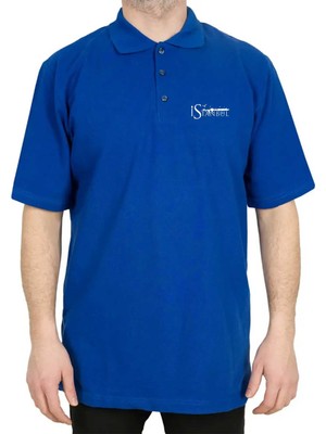 Istanbul Silüet Polo Yaka Mavi Tişört