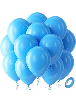 Açık Mavi Balon 25 Adet Balon - Premium