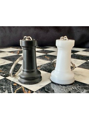 Satranç Anahtarlık, Hediyelik Eşya, Lüks Minimal Satranç