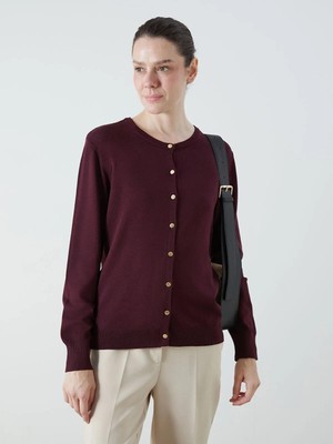 Lcwaıkıkı Classic  Bisiklet Yaka Kadın Triko Hırka  (W5)