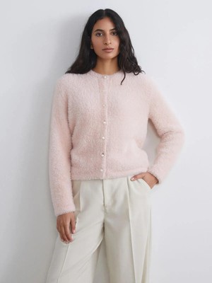 Lcw Modest  Bisiklet Yaka Kadın Triko Hırka  (W5)