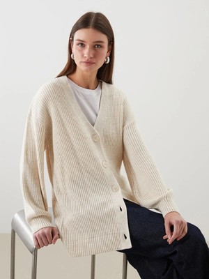 Lcw Modest  V Yaka Kadın Triko Hırka  (W5)