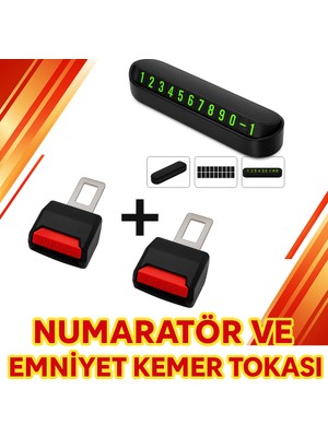 Hummer H3  Araca Uygun Araç Içi Numaratör + Oto Kemer Yükselten Toka 2 Adet