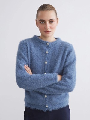 Lcwaıkıkı Classic Bisiklet Yaka Kadın Triko Hırka  (W5)