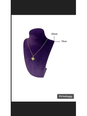 Mor Takı Standı, Vitrin Boyun Mankeni, Şık ve Kullanışlı Sergileme Çözümü