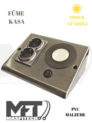 Masfitech Dolap & Tezgah Altı Prizli Aydınlatma 3 Watt (Gün Işığı 4000K)